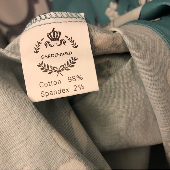 This gorgeous turquoise color kind dress - Picture 4 of 5